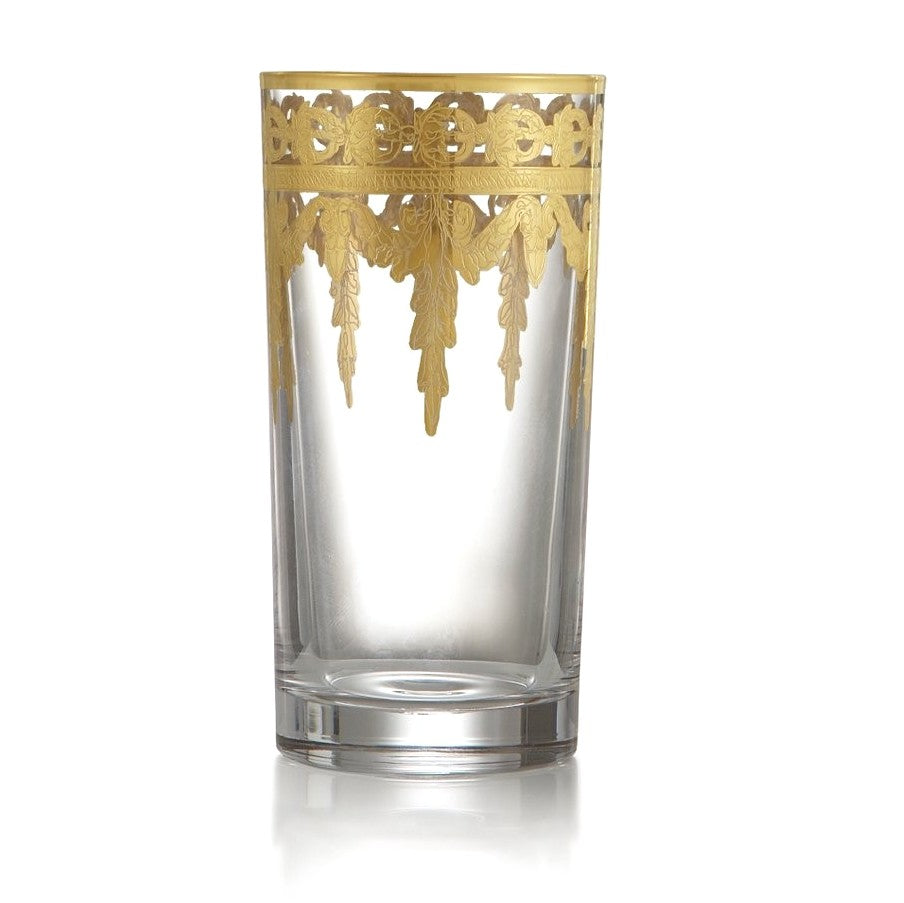 ARTE ITALICA: Vetro Gold Highball Glass - artisticaitalian.com