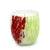 ITALIAN GLASS: Murano Style Tumbler Candle (Red Mix) - artisticaitalian.com