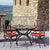 STONE ITALIAN TABLE + IRON BASE: ZURIGO Design^ - Hand Painted in Deruta, Italy. - artisticaitalian.com