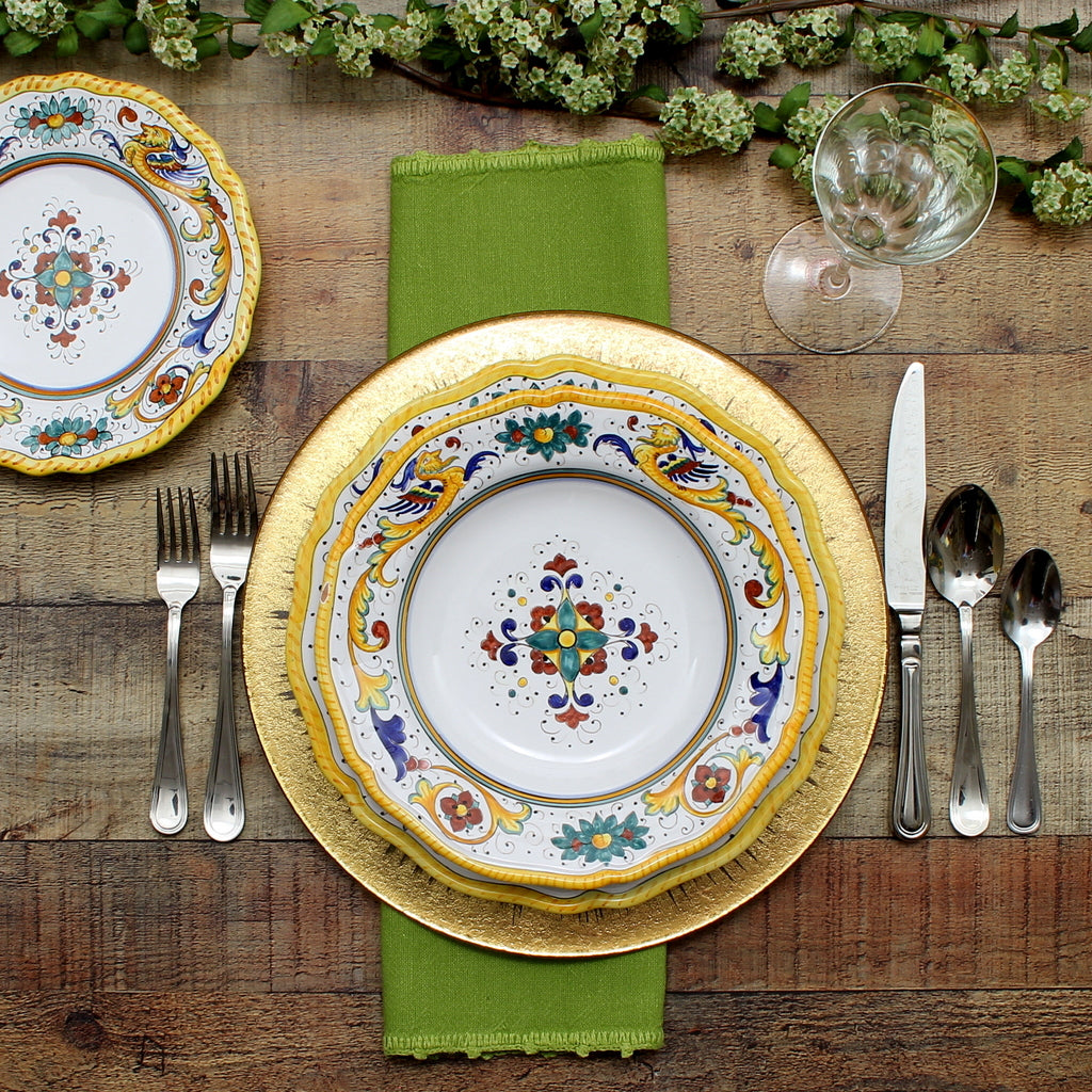 RAFFAELLESCO: 3 Pieces Place Setting - artisticaitalian.com