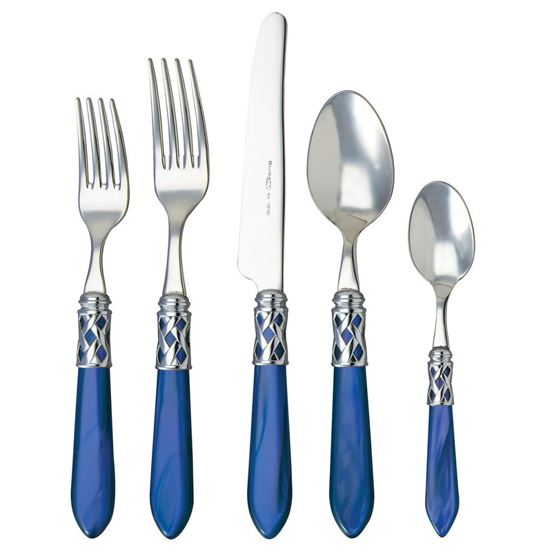 VIETRI: Aladdin Five Piece Place Setting BLUE - artisticaitalian.com