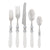 VIETRI: Aladdin Five Piece Place Setting CLEAR - artisticaitalian.com