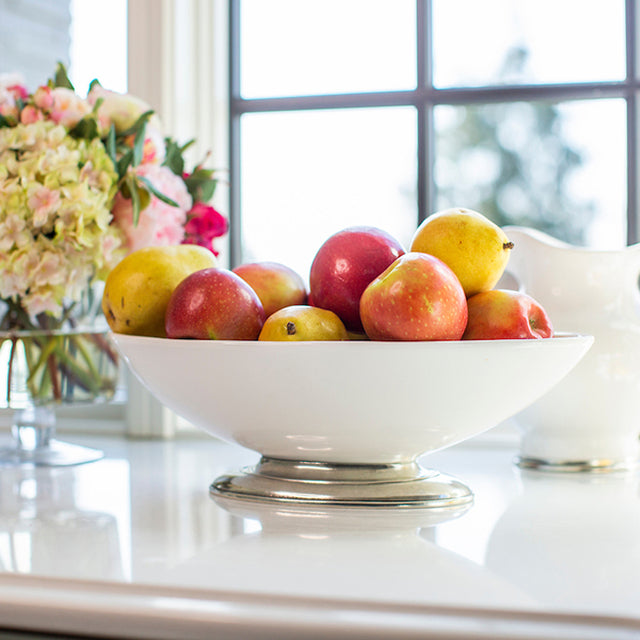 ARTE ITALICA: Tuscan Footed Oval Bowl - artisticaitalian.com