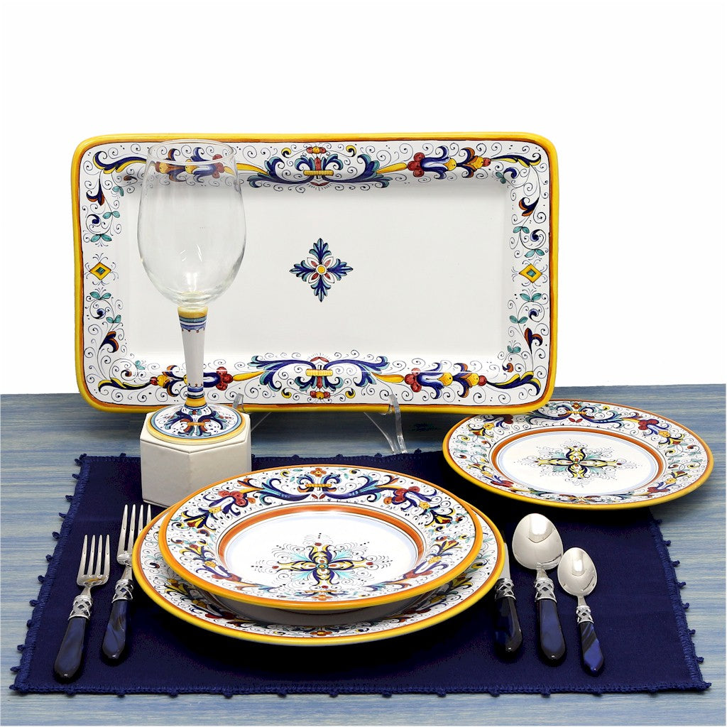 RICCO DERUTA: Salad Plate - White Center - artisticaitalian.com