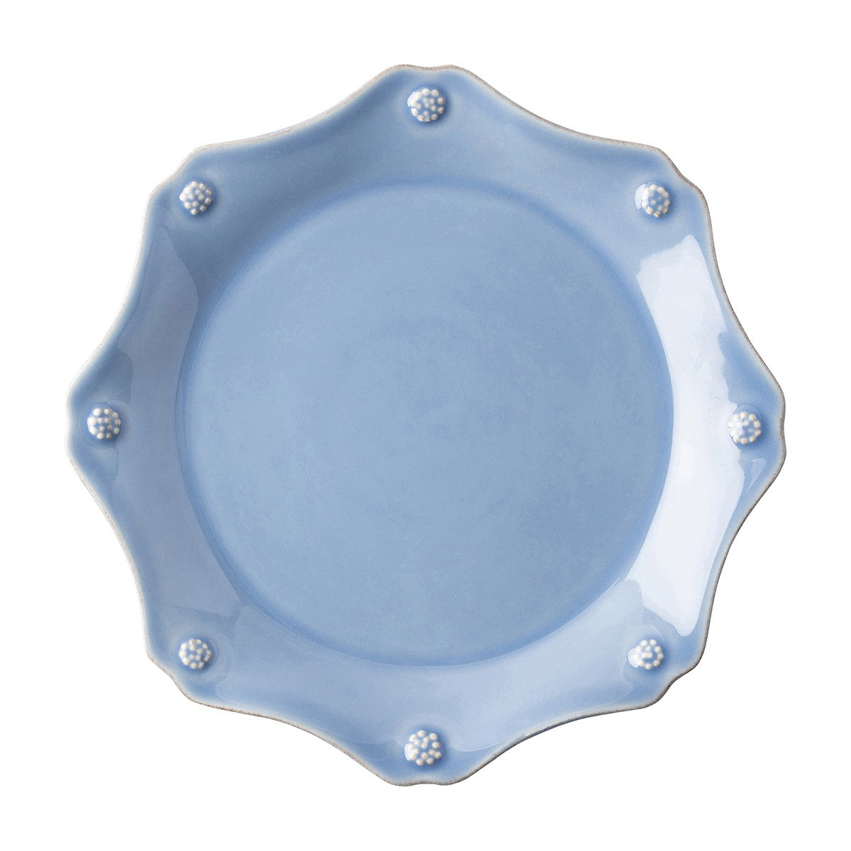 JULISKA: Berry &amp; Thread Chambray Scalloped Dessert/Salad Plate - artisticaitalian.com