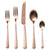 VIETRI: MODA Matte Rose Gold Five-Piece Place Setting [R] - artisticaitalian.com