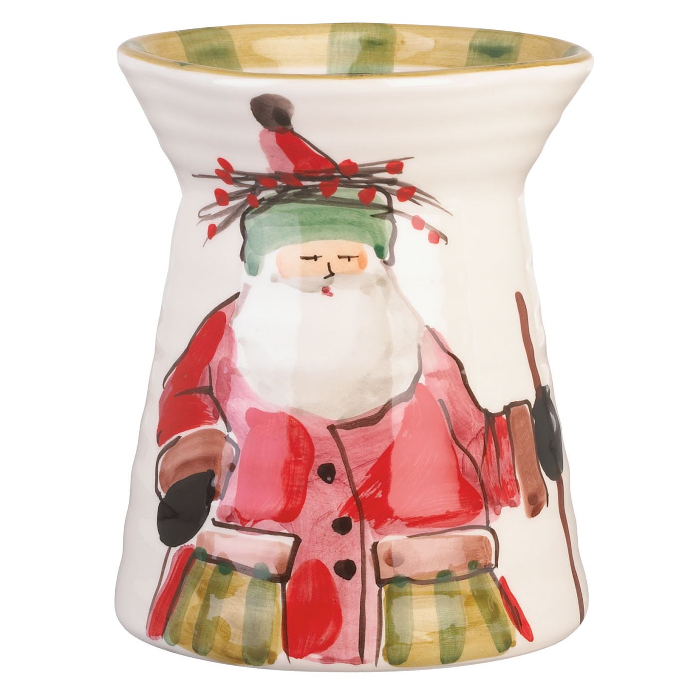 VIETRI: Old St Nick Utensil Holder - artisticaitalian.com