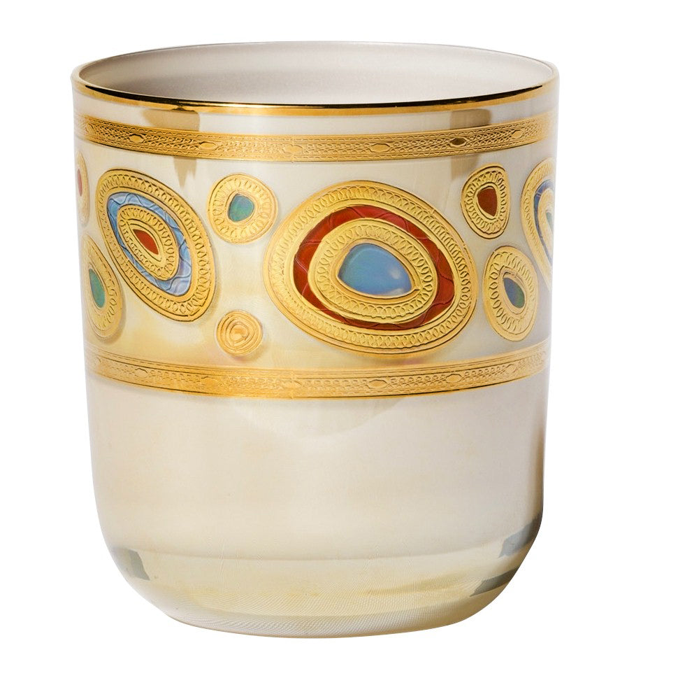 VIETRI: Regalia Water Glass Tumbler Cream - artisticaitalian.com