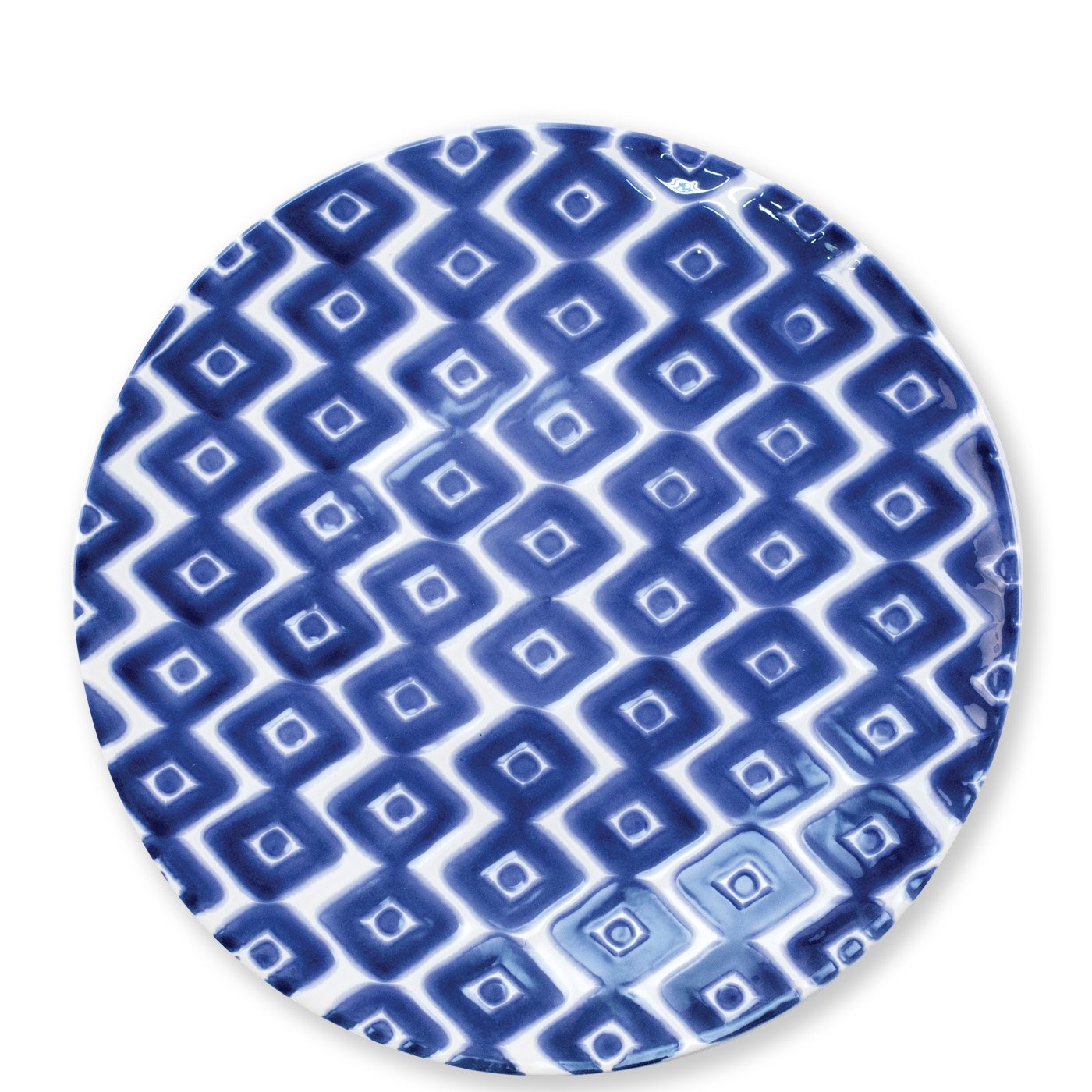 VIETRI: Santorini Diamond Dinner Plate - artisticaitalian.com