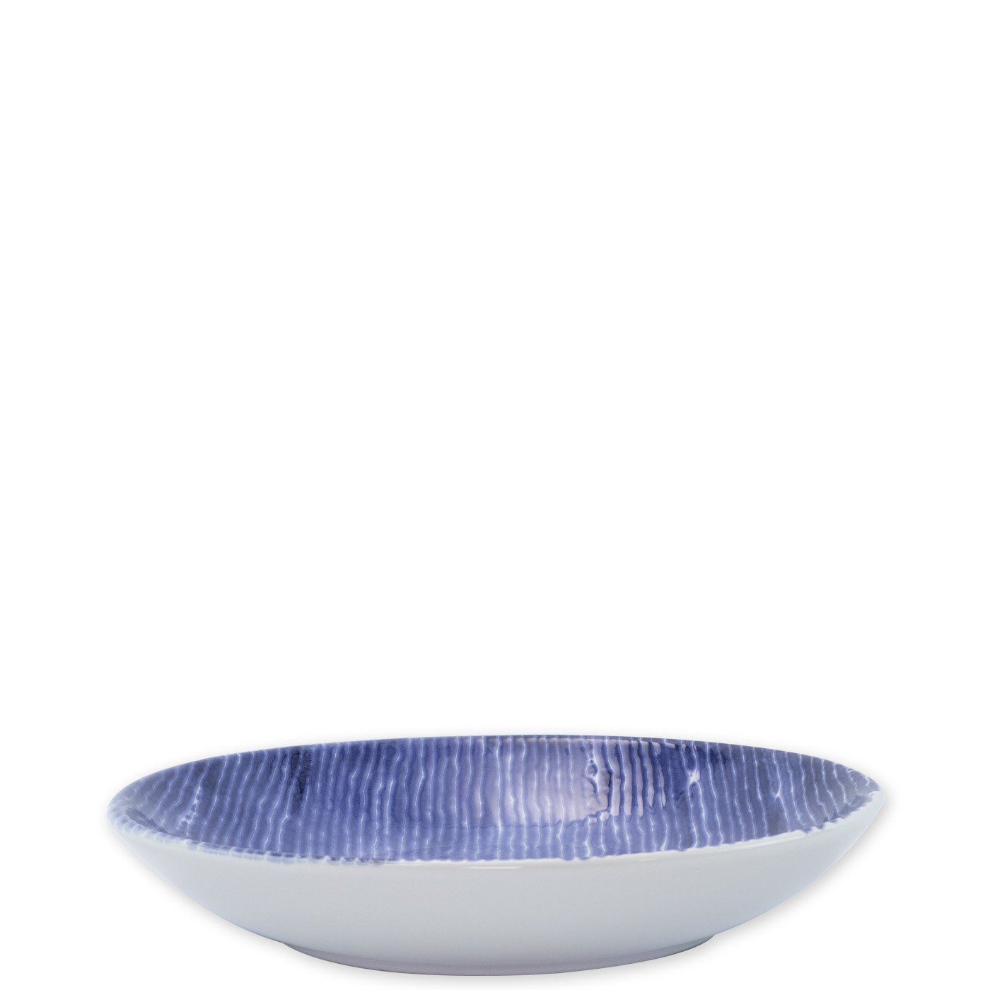 VIETRI: Santorini Stripe Pasta Bowl - artisticaitalian.com